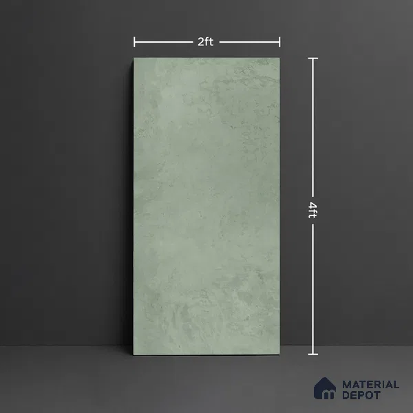 Stone Look Floor & Wall Tile TL 08092 C CV Voltas Olive 4 ft x 2 ft Vitrified Matte Finish - 9 mm