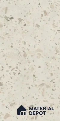Terrazzo Floor & Wall Tile TL 08117 SG Peperino Blanco 4 ft x 2 ft Vitrified Matte Finish - 9 mm | Random 4