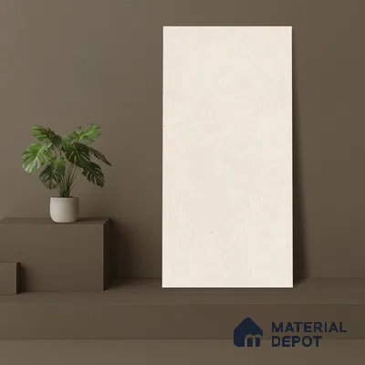 Marble Wall & Floor Tile Tile TL 07499 B Accosto Beige 4 ft x 2 ft Beige Vitrified Matte Finish Plain Tile - 9 mm | Ideal for Living Room, Bathroom, Kitchen