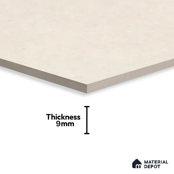 Marble Wall & Floor Tile Tile TL 07499 B Accosto Beige 4 ft x 2 ft Beige Vitrified Matte Finish Plain Tile - 9 mm | Ideal for Living Room, Bathroom, Kitchen