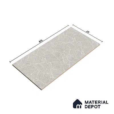 Highlighter Wall Tile TL 07499 C Accosto Gray Decor 4 ft x 2 ft Grey Vitrified Matte Finish Decor Tile - 9 mm | Suitable For Bathroom, Accent/Feature Wall, Foyer