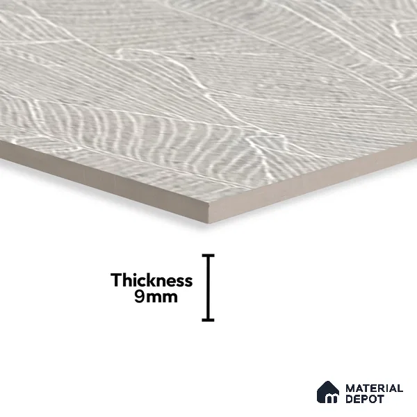 Highlighter Wall Tile TL 07499 C Accosto Gray Decor 4 ft x 2 ft Grey Vitrified Matte Finish Decor Tile - 9 mm | Suitable For Bathroom, Accent/Feature Wall, Foyer