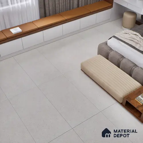 Marble Wall & Floor Tile TL 07499 D Accosto Gray 4 ft x 2 ft Grey Vitrified Matte Finish Plain Tile - 9 mm | Ideal for Living Room, Bathroom, Kitchen