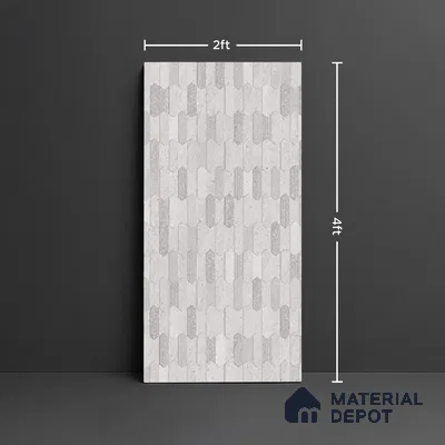 Highlighter Wall Tile TL 09933 4 ft x 2 ft Grey Vitrified Matte Finish Tile - 9 mm | Suitable For Bathroom, Accent/Feature Wall, Dining Area