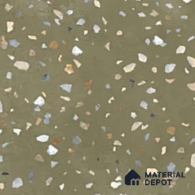 Terrazzo Wall & Floor Tile TL 07612 B Cotto Terrazzo Olive 4 ft x 2 ft GVT Vitrified Matte Finish - 9 mm