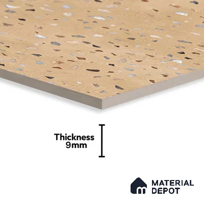 Terrazzo Wall & Floor Tile TL 07612 C Cotto Terrazzo Sand 4 ft x 2 ft GVT Vitrified Matte Finish - 9 mm