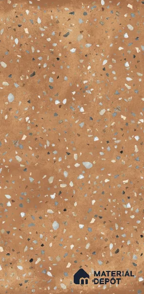 Terrazzo Wall & Floor Tile TL 07612 D Cotto Terrazzo Gold 4 ft x 2 ft GVT Vitrified Matte Finish - 9 mm (Sample)