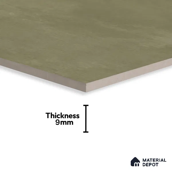 Cement Wall & Floor Tile TL 07612 E Cotto Olive 4 ft x 2 ft GVT Vitrified Matte Finish - 9 mm (Sample)