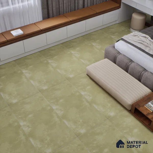 Cement Wall & Floor Tile TL 07612 E Cotto Olive 4 ft x 2 ft GVT Vitrified Matte Finish - 9 mm (Sample)