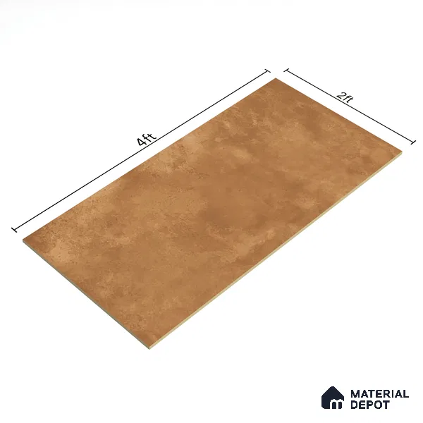 Cement Wall & Floor Tile TL 07612 G Cotto Gold 4 ft x 2 ft GVT Vitrified Matte Finish - 9 mm (Sample)