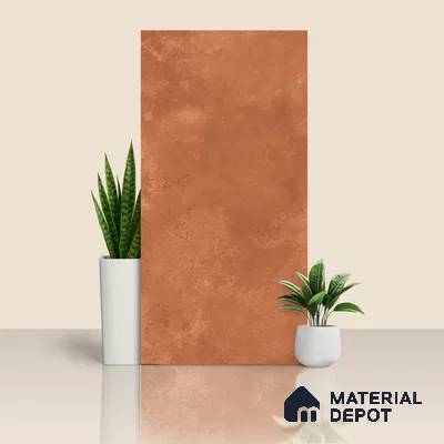 Cement Wall & Floor Tile TL 07612 H Cotto Rosso 4 ft x 2 ft GVT Vitrified Matte Finish - 9 mm (Sample)