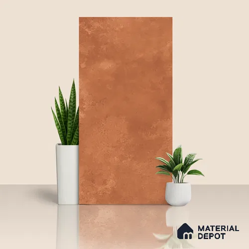 Cement Wall & Floor Tile TL 07612 H Cotto Rosso 4 ft x 2 ft GVT Vitrified Matte Finish - 9 mm