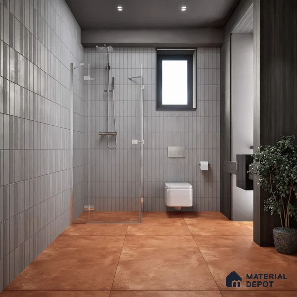 Cement Wall & Floor Tile TL 07612 H Cotto Rosso 4 ft x 2 ft GVT Vitrified Matte Finish - 9 mm (Sample)