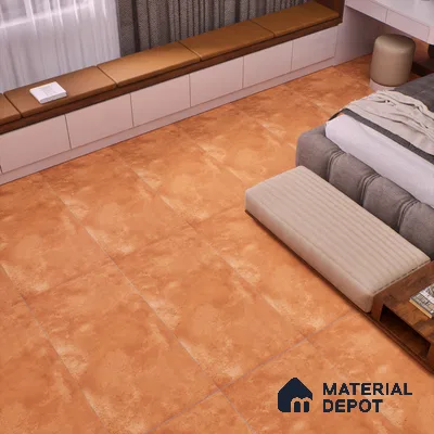 Cement Wall & Floor Tile TL 07612 H Cotto Rosso 4 ft x 2 ft GVT Vitrified Matte Finish - 9 mm (Sample)