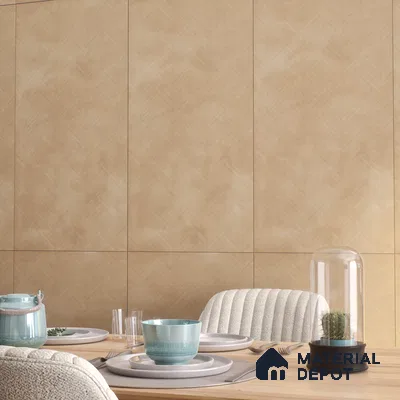 Geometric Wall & Floor Tile TL 07612 S Cotto Herringbone Sand Decor 4 ft x 2 ft GVT Vitrified Matte Finish - 9 mm (Sample)