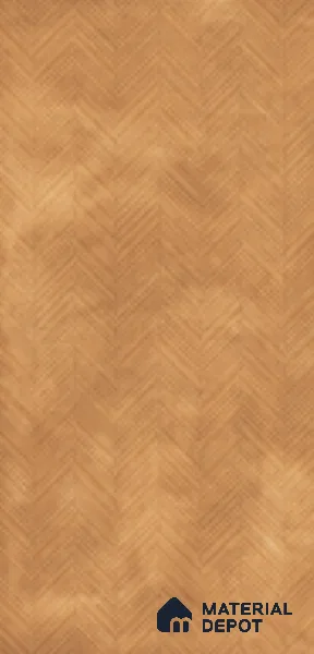 Patterned Wall & Floor Tile TL 07612 T Cotto Herringbone Gold Decor 4 ft x 2 ft GVT Vitrified Matte Finish - 9 mm