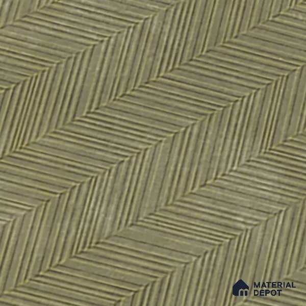 Patterned Wall & Floor Tile TL 07612 Cotto Herringbone Olive Decor 4 ft x 2 ft GVT Vitrified Matte Finish - 9 mm