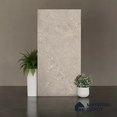 Stone Look Floor & Wall Tile TL 08091 B Caspain Taupe Endless Rustic 4 ft x 2 ft Vitrified Matte Finish - 9 mm