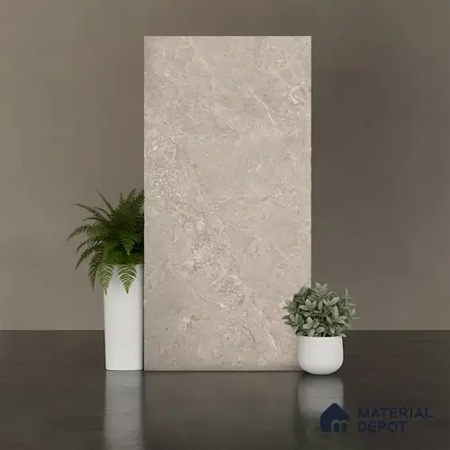 Stone Look Floor & Wall Tile TL 08091 B Caspain Taupe Endless Rustic 4 ft x 2 ft Vitrified Matte Finish - 9 mm