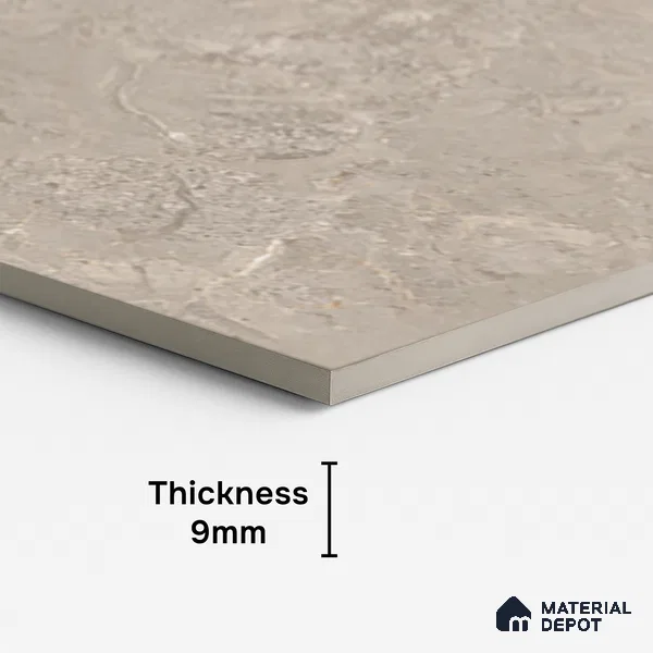 Stone Look Floor & Wall Tile TL 08091 B Caspain Taupe Endless Rustic 4 ft x 2 ft Vitrified Matte Finish - 9 mm