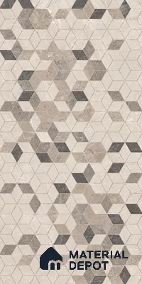 Hexagonal Look Wall Tile TL 08091 C CV Caspain Decor 4 ft x 2 ft Vitrified Matte Finish - 9 mm