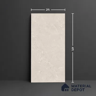 Stone Look Floor & Wall Tile TL 08091 Caspain Blanco Endless Rustic 4 ft x 2 ft Vitrified Matte Finish - 9 mm