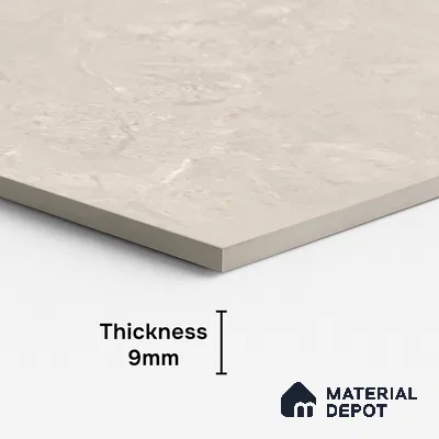 Stone Look Floor & Wall Tile TL 08091 Caspain Blanco Endless Rustic 4 ft x 2 ft Vitrified Matte Finish - 9 mm