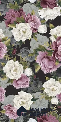Floral Wall Tile TL 09925 4 ft x 2 ft Purple Vitrified Matte Finish Tile - 9 mm | Ideal for Living Room,Bedroom,Bathroom,Kitchen (Sample)