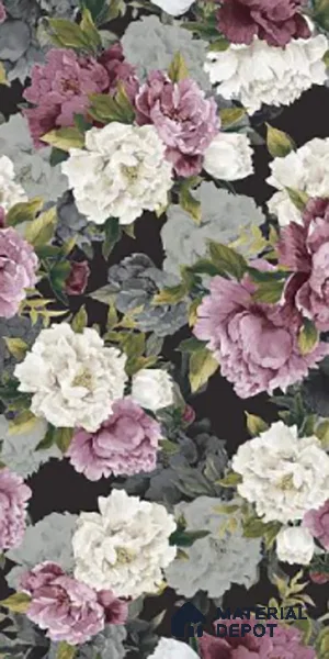 Floral Wall Tile TL 09925 4 ft x 2 ft Purple Vitrified Matte Finish Tile - 9 mm | Ideal for Living Room,Bedroom,Bathroom,Kitchen (Sample)
