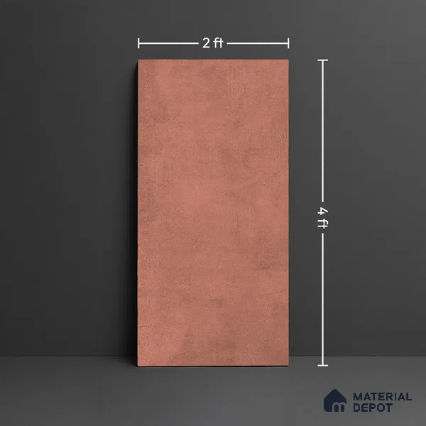 Punch Wall & Floor Tile TL 09941 B 4 ft x 2 ft Red Vitrified Matte Finish Tile - 9 mm | Ideal for Living Room, Bedroom, Bathroom, Kitchen
