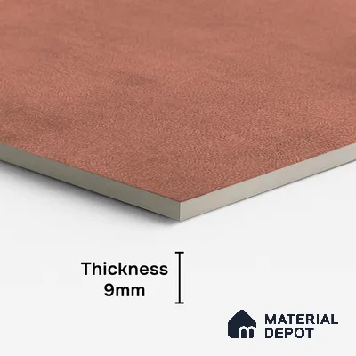 Punch Wall & Floor Tile TL 09941 B 4 ft x 2 ft Red Vitrified Matte Finish Tile - 9 mm | Ideal for Living Room, Bedroom, Bathroom, Kitchen