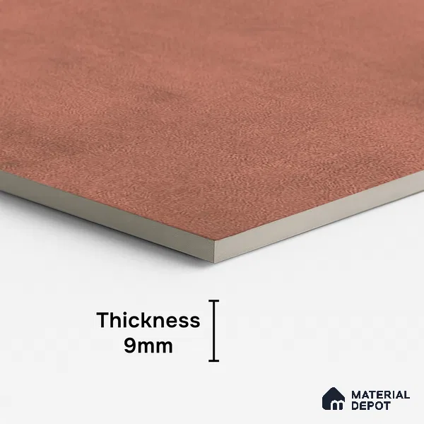 Punch Wall & Floor Tile TL 09941 B 4 ft x 2 ft Red Vitrified Matte Finish Tile - 9 mm | Ideal for Living Room, Bedroom, Bathroom, Kitchen