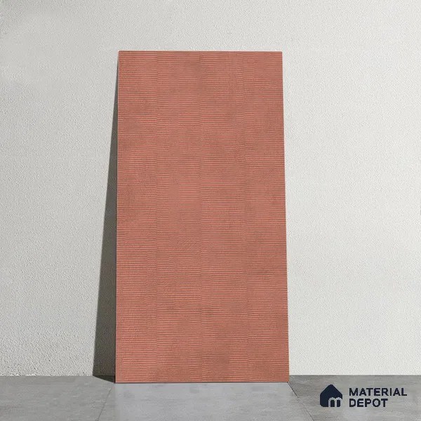 Punch Wall Tile TL 09941 4 ft x 2 ft Red Vitrified Matte Finish Tile - 9 mm | Ideal for Living Room, Bedroom, Bathroom, Kitchen