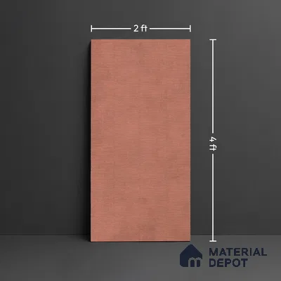 Punch Wall Tile TL 09941 4 ft x 2 ft Red Vitrified Matte Finish Tile - 9 mm | Ideal for Living Room, Bedroom, Bathroom, Kitchen