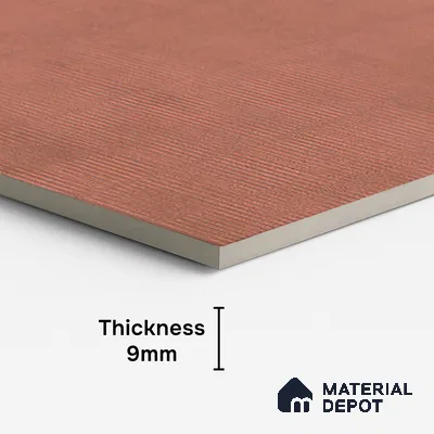 Punch Wall Tile TL 09941 4 ft x 2 ft Red Vitrified Matte Finish Tile - 9 mm | Ideal for Living Room, Bedroom, Bathroom, Kitchen