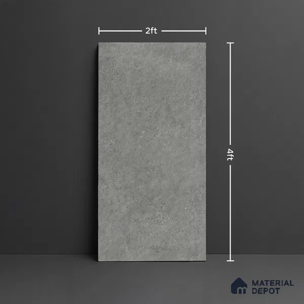 Stone Look Floor & Wall Tile TL 08125 Jackstone Tortora 4 ft x 2 ft Vitrified Matte Finish - 9 mm | Random 12