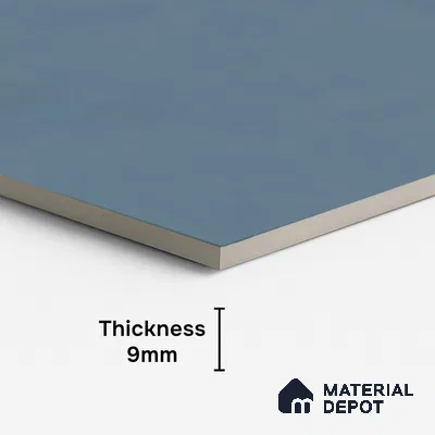 Plain Look Floor & Wall Tile TL 08109 C Fabric Aqua 4 ft x 2 ft Vitrified Matte Finish - 9 mm | Random 12