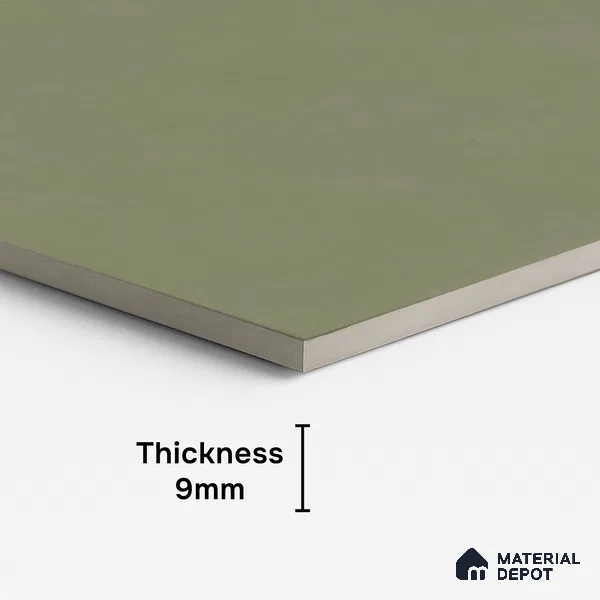 Plain Look Floor & Wall Tile TL 08109 D Fabric Olive 4 ft x 2 ft Vitrified Matte Finish - 9 mm | Random 12
