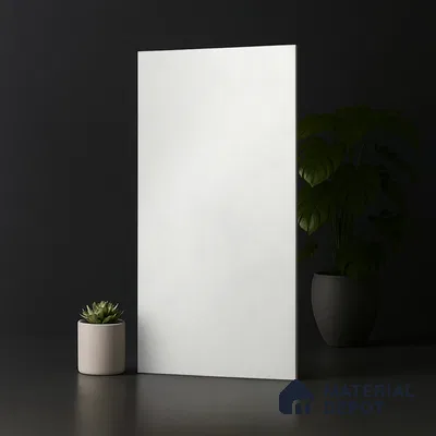 Plain Look Floor & Wall Tile TL 08109 Fabric White 4 ft x 2 ft Vitrified Matte Finish - 9 mm | Random 12