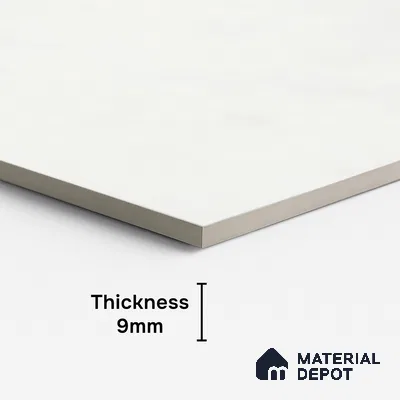 Plain Look Floor & Wall Tile TL 08109 Fabric White 4 ft x 2 ft Vitrified Matte Finish - 9 mm | Random 12