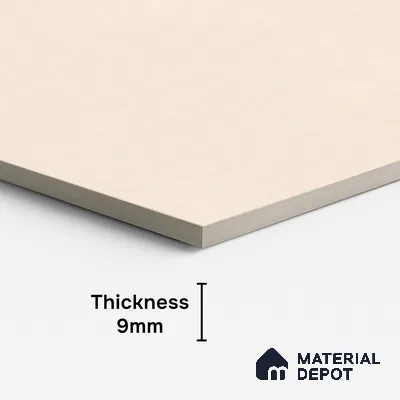 Plain Floor & Wall Tile TL 09920 B 4 ft x 2 ft Ivory Vitrified Matte Finish Tile - 9 mm | Ideal for Living Room,Bedroom,Bathroom,Kitchen