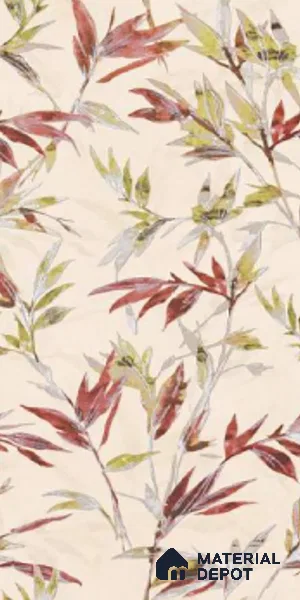 Floral Wall Tile TL 09920 Cream 4 ft x 2 ft Vitrified Matte Finish Tile - 9 mm | Suitable for Bathroom, Accent/Feature Wall, Kitchen