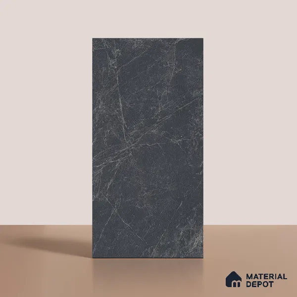 Marble Look Wall & Floor Tile TL 08790 B Moon Stone Nero 4 ft x 2 ft Vitrified Matte Finish - 9 mm