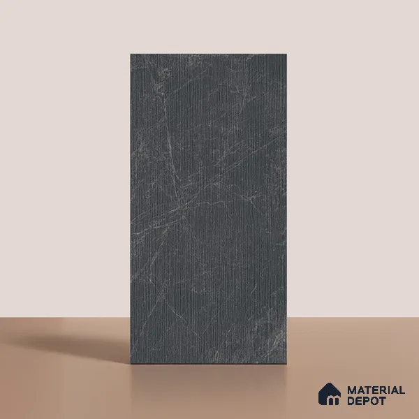 Highlighter Wall Tile TL 08790 Moon Stone Nero Decor 4 ft x 2 ft Vitrified Matte Finish - 9 mm