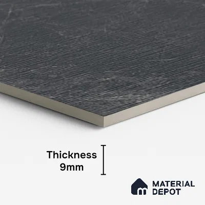 Highlighter Wall Tile TL 08790 Moon Stone Nero Decor 4 ft x 2 ft Vitrified Matte Finish - 9 mm