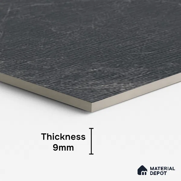 Highlighter Wall Tile TL 08790 Moon Stone Nero Decor 4 ft x 2 ft Vitrified Matte Finish - 9 mm