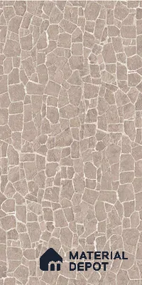 Patterned Look Wall & Floor Tile TL 08788 G Cuba Stone Taupe 4 ft x 2 ft Vitrified Matte Finish - 9 mm
