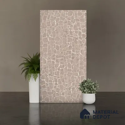 Patterned Look Wall & Floor Tile TL 08788 G Cuba Stone Taupe 4 ft x 2 ft Vitrified Matte Finish - 9 mm
