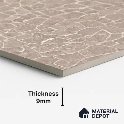 Patterned Look Wall & Floor Tile TL 08788 G Cuba Stone Taupe 4 ft x 2 ft Vitrified Matte Finish - 9 mm