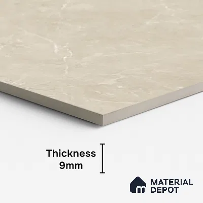 Marble Look Wall & Floor Tile TL 08785 CV Lublin Beige 4 ft x 2 ft Vitrified Matte Finish - 9 mm